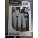 Russell Hobbs 24pc cutlery set. This item carries VAT.