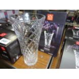 Melodia Crystal vase. This item carries VAT.