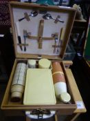 Stadium' 1950's picnic set in original case; together with an Army and Navy stores picnic set