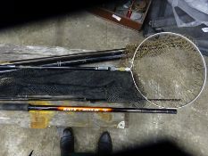 Aiken landing net; Daiwa senser-S match fishing rod SE-SM100 10ft; small net