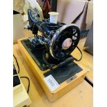 Singer 99K early electric sewing machine.