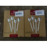 8 new tea spoons. This item carries VAT.