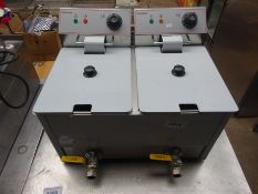 Double table top fryer