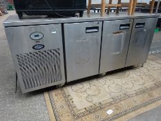 Foster 3 door counter fridge