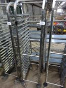 Stainless steel tray trolley