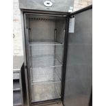 Foster stainless steel single door upright fridge