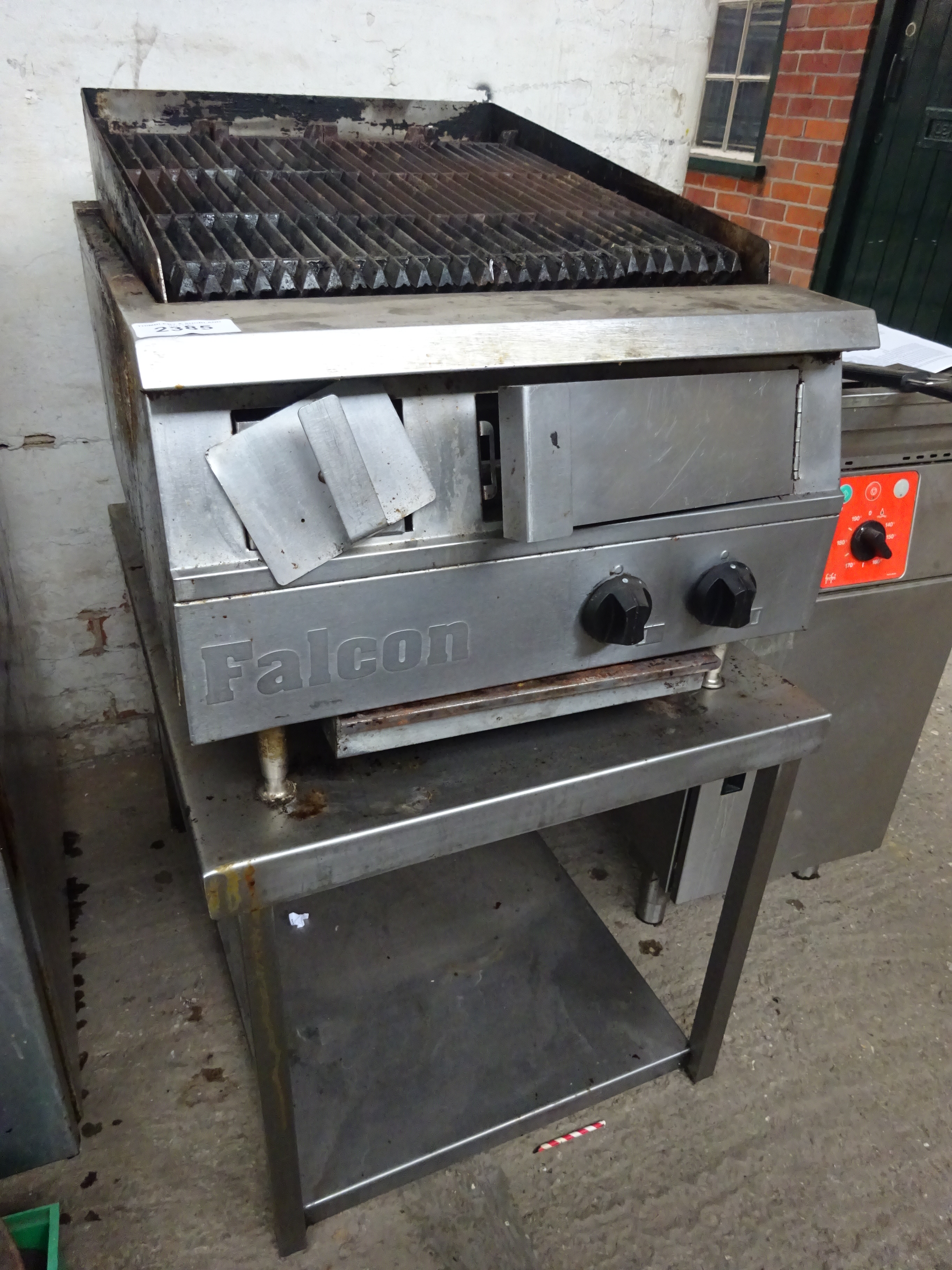 2 burner chargrill on stand