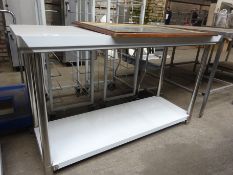 150cm stainless steel prep table