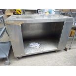 Stainless steel mobile trolley