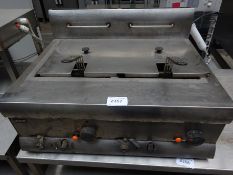 Gas double tank fryer