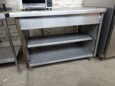 Stainless steel 3 tier table