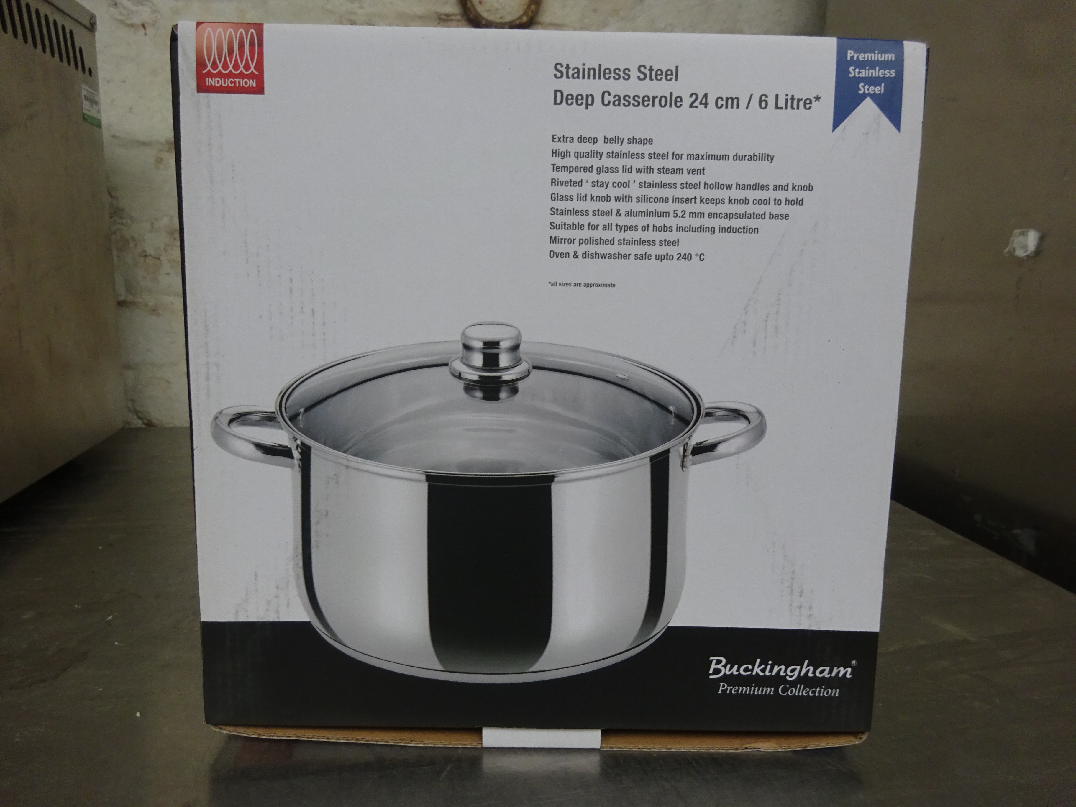 Stainless steel casserole pot