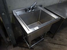 Stainless steel sink and stand