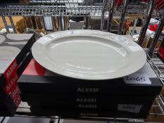 4 Alessi oval plates