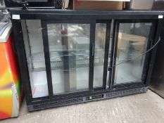 Polar 3 door counter fridge