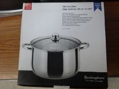 Stainless steel deep casserole pot