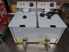 Double table top fryer