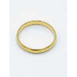 22ct gold band by C G & S.