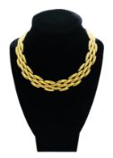 18ct gold Cartier collar necklace.