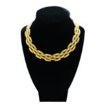 18ct gold Cartier collar necklace.