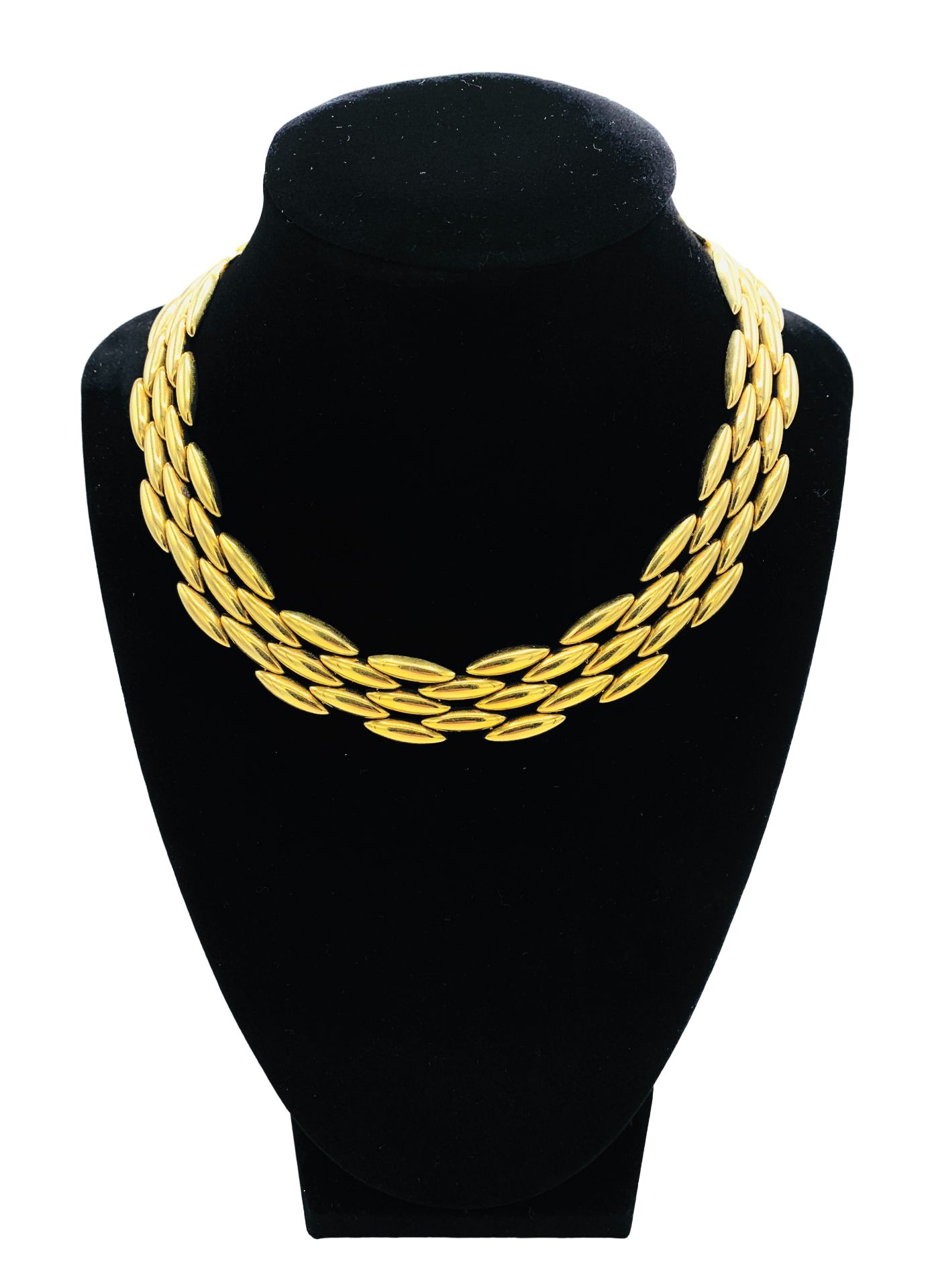 18ct gold Cartier collar necklace.