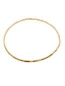 18ct gold bangle.