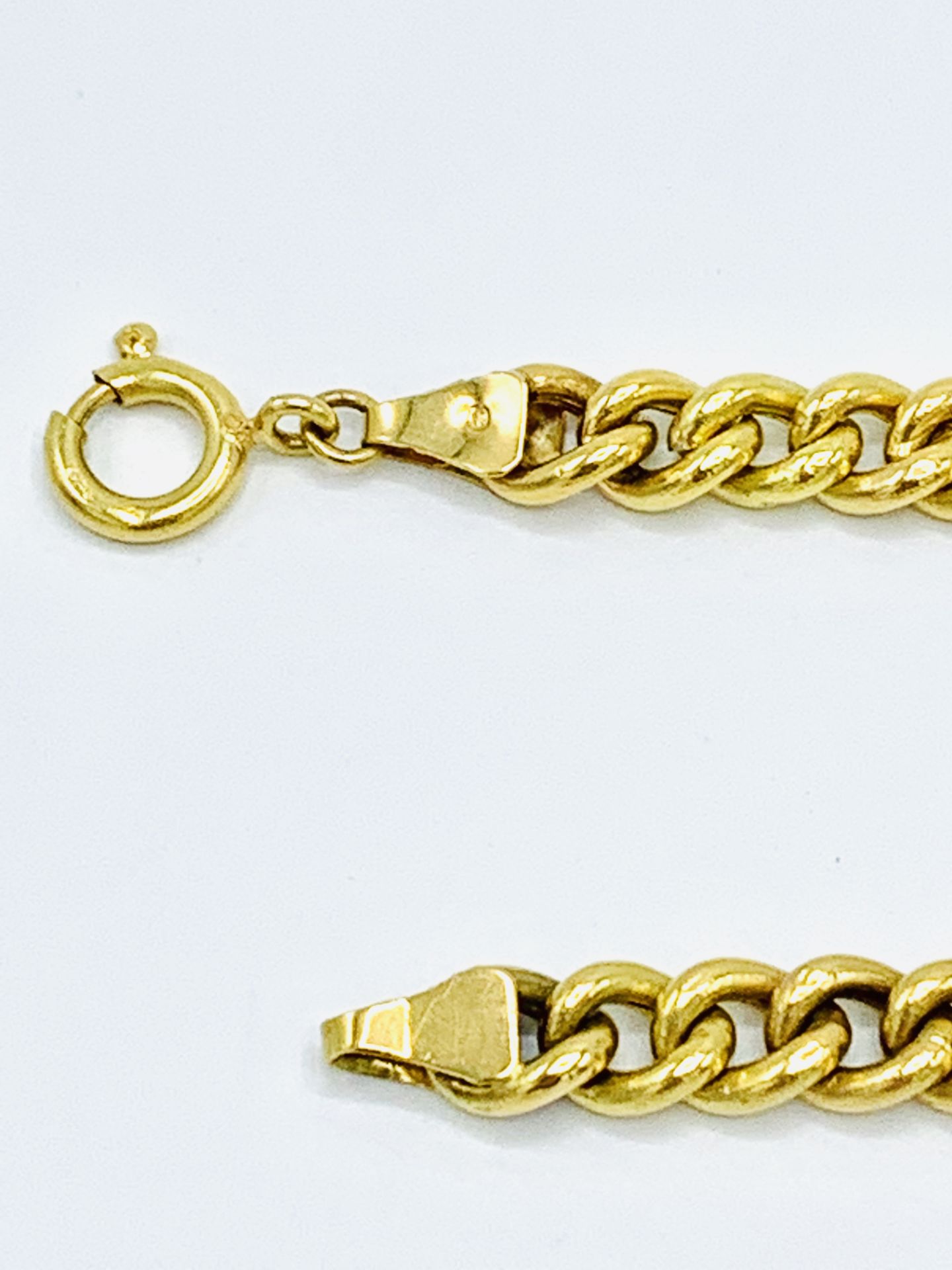 750 gold chain link bracelet. - Image 5 of 7