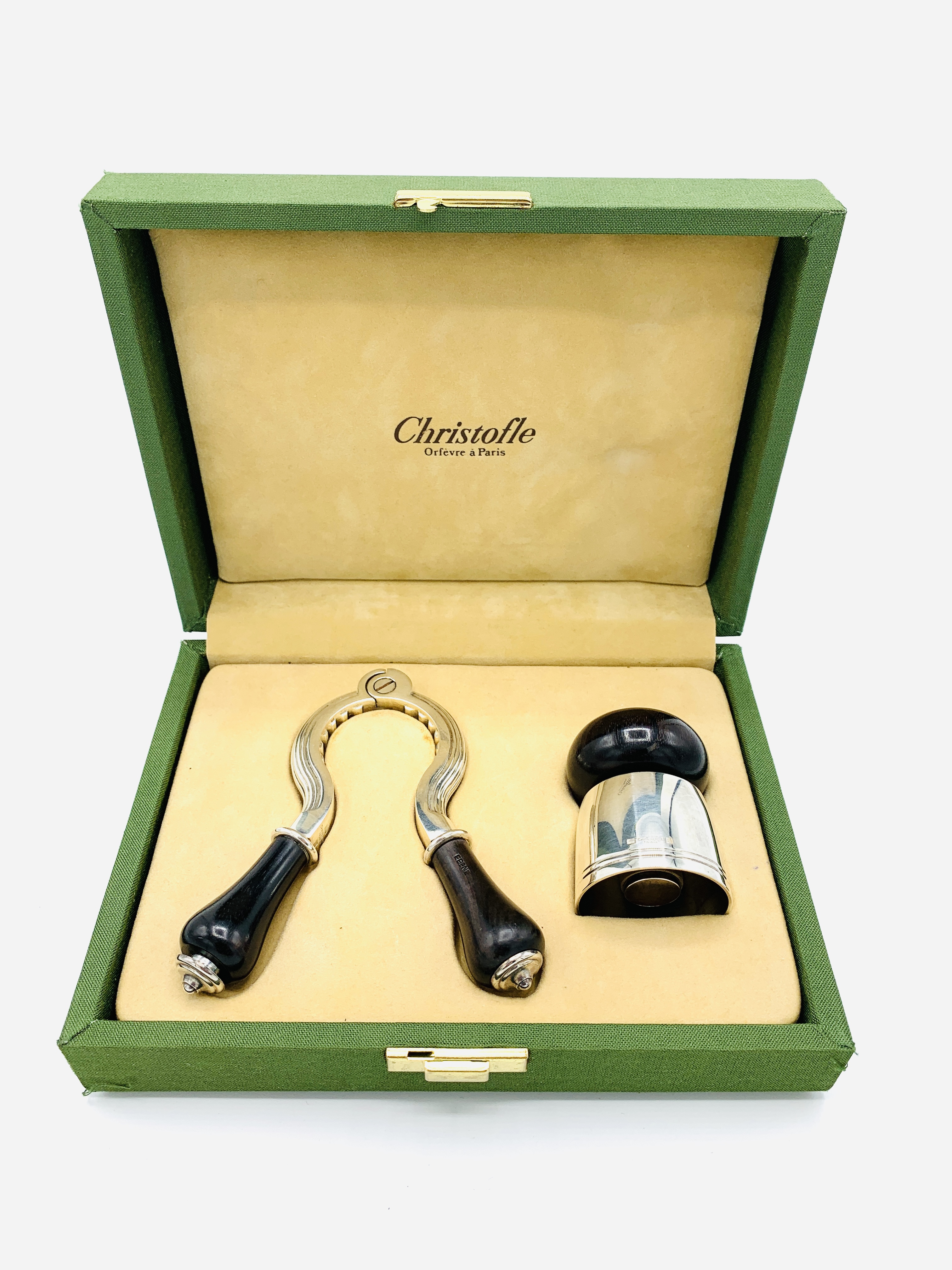 Christofle boxed champagne opener and bottle stopper. - Image 3 of 3