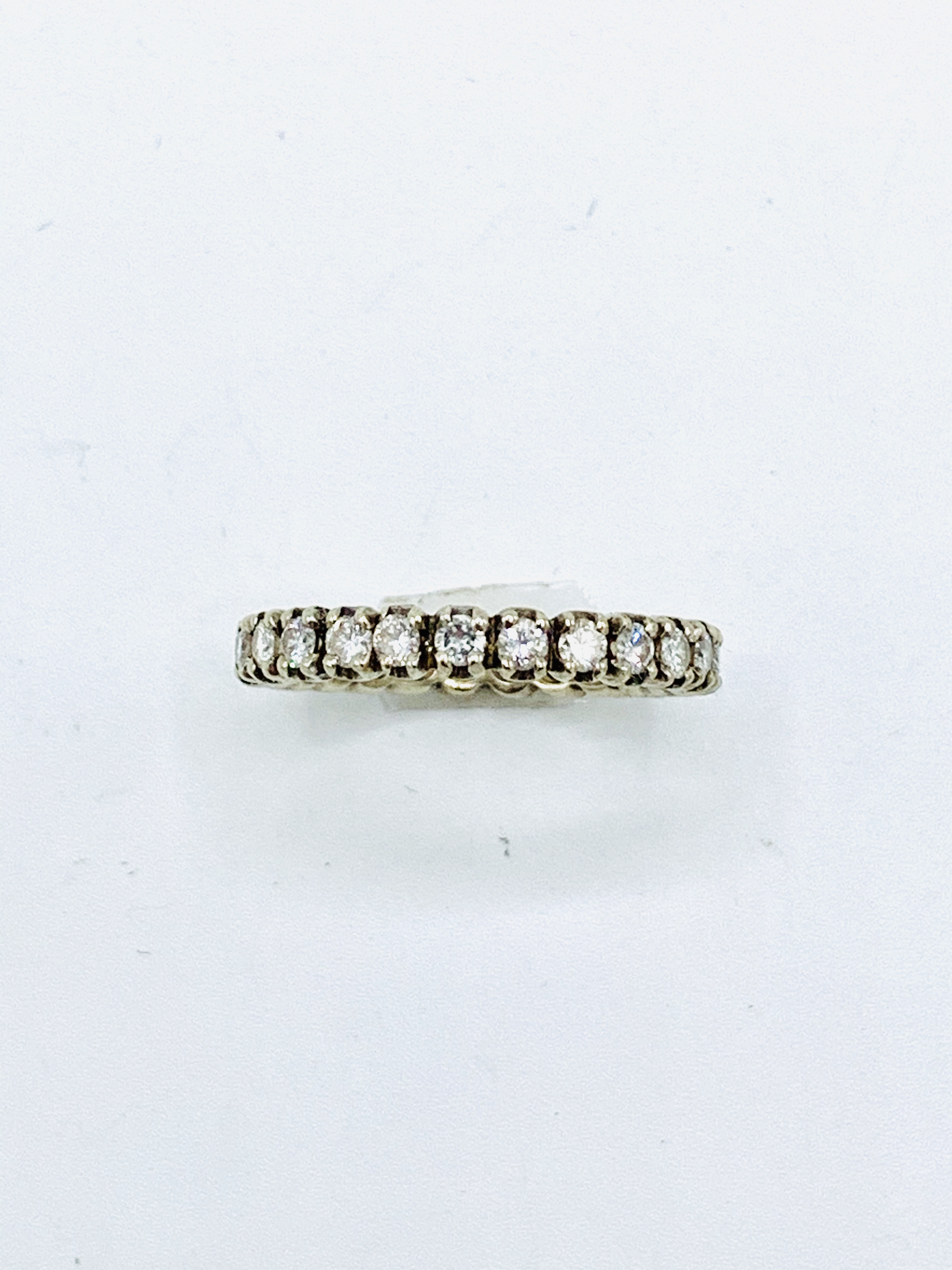 Clawset diamond eternity ring. - Image 3 of 3