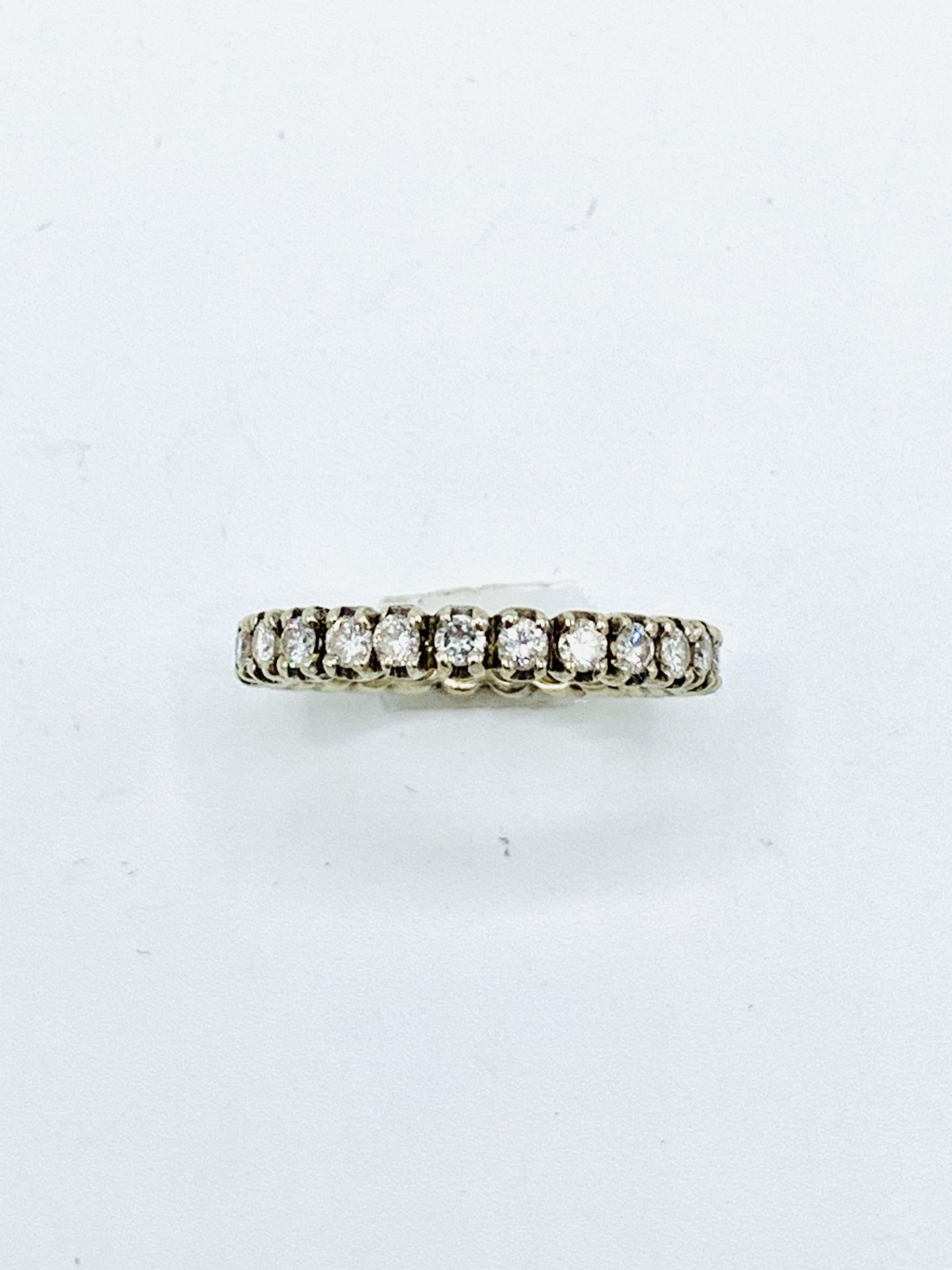 Clawset diamond eternity ring. - Image 3 of 3