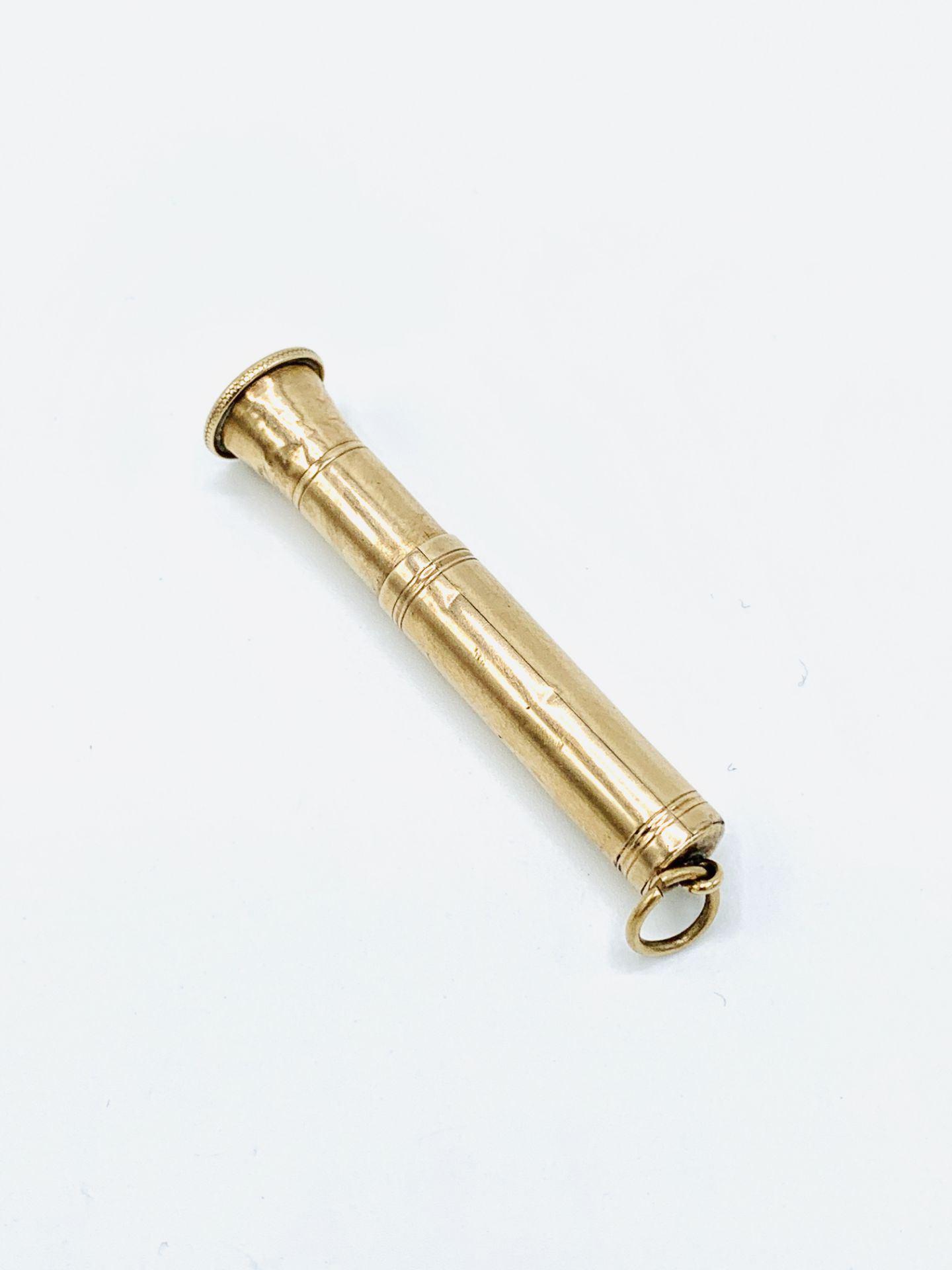 9ct gold cigar pricker. - Image 2 of 3