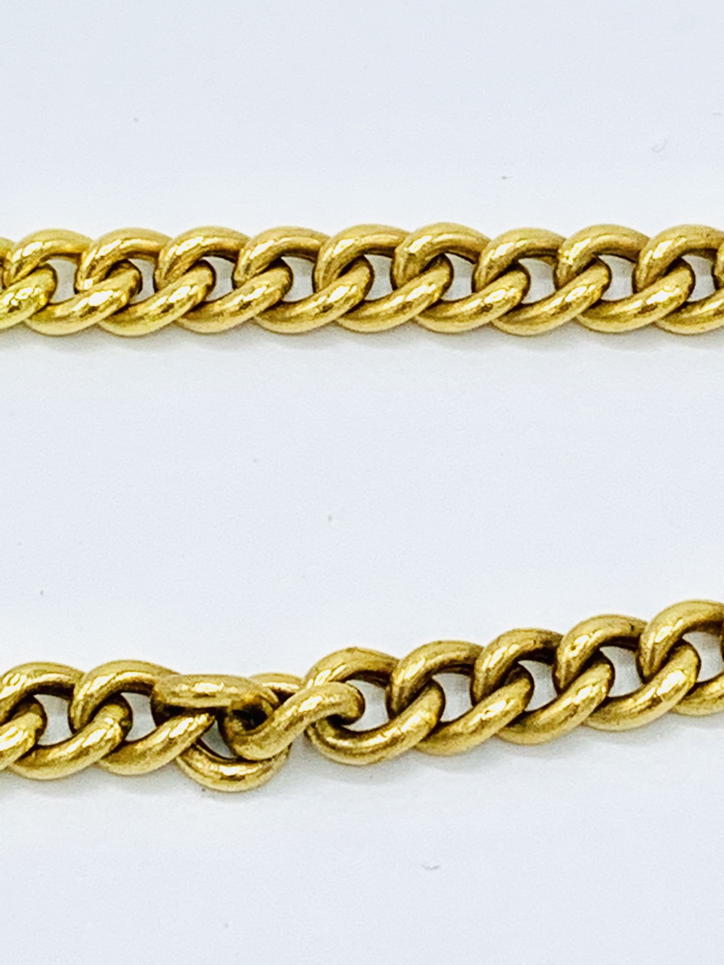 750 gold chain link bracelet. - Image 6 of 7