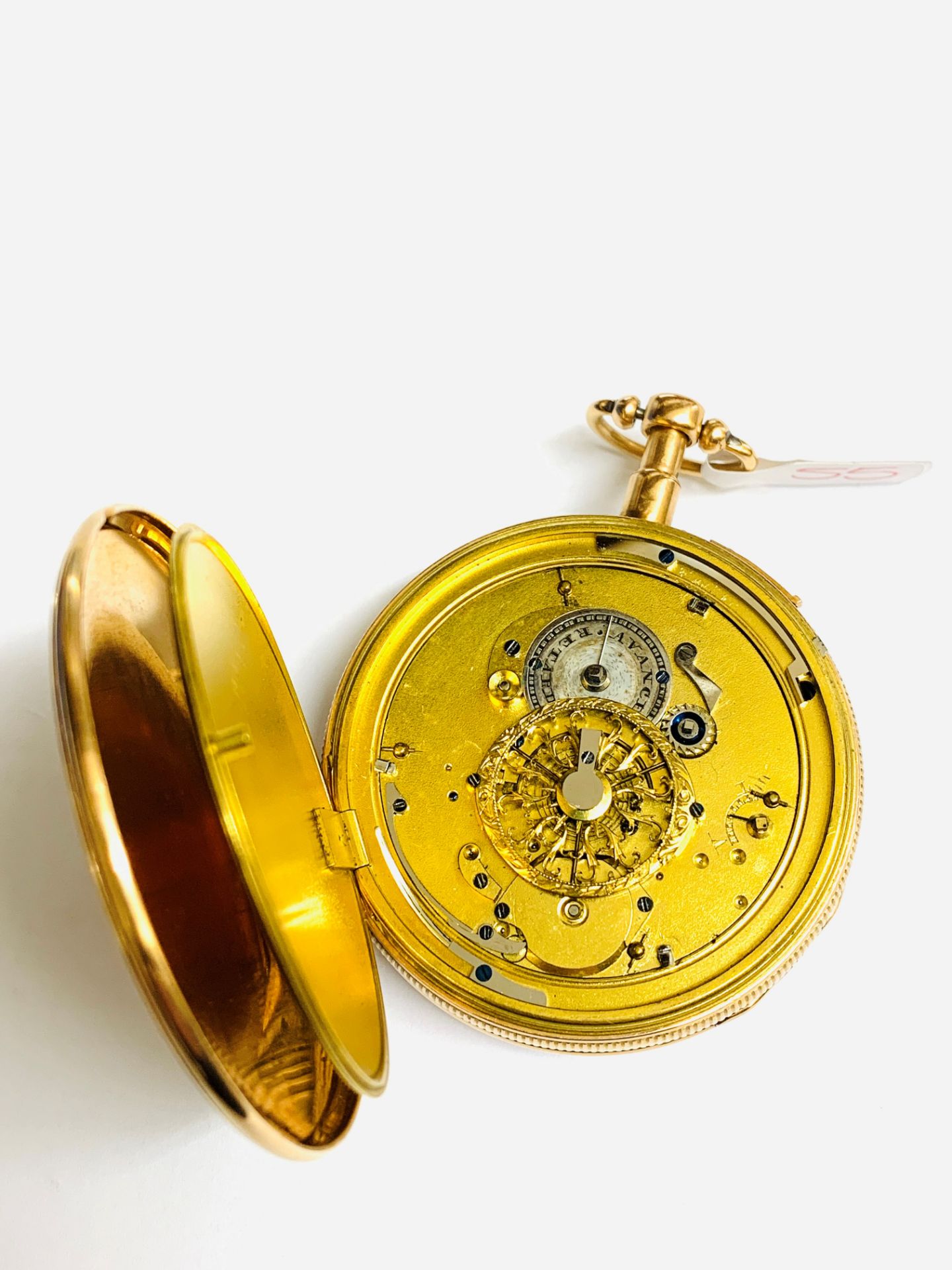 18ct gold 1/4 repeater pocket watch. - Image 7 of 7