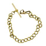 9ct gold fob chain.