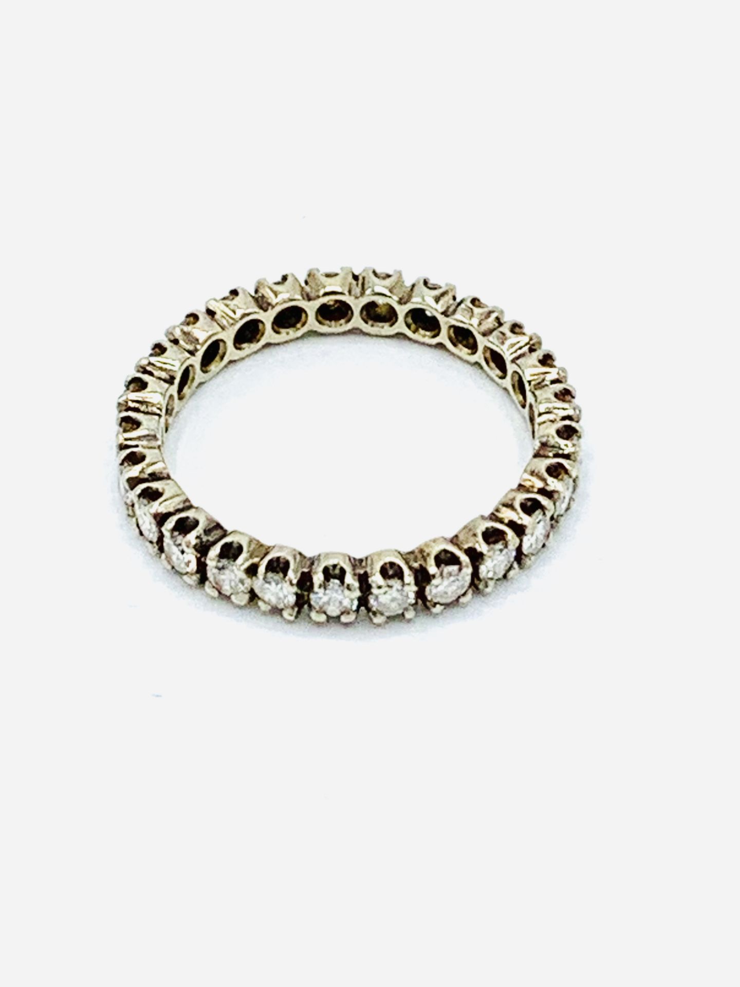 Clawset diamond eternity ring. - Image 2 of 3