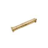 9ct gold cigar pricker.