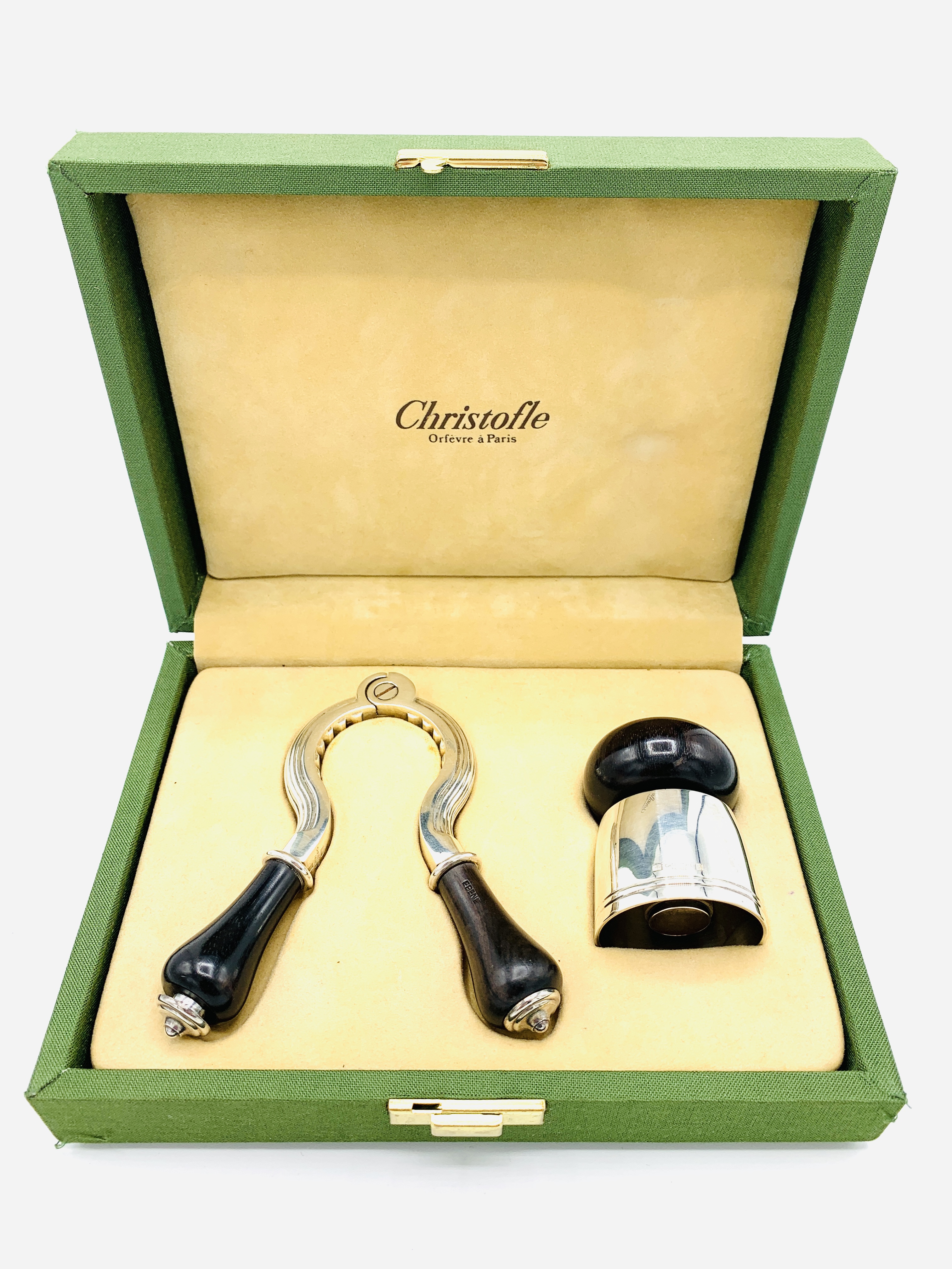Christofle boxed champagne opener and bottle stopper. - Image 2 of 3