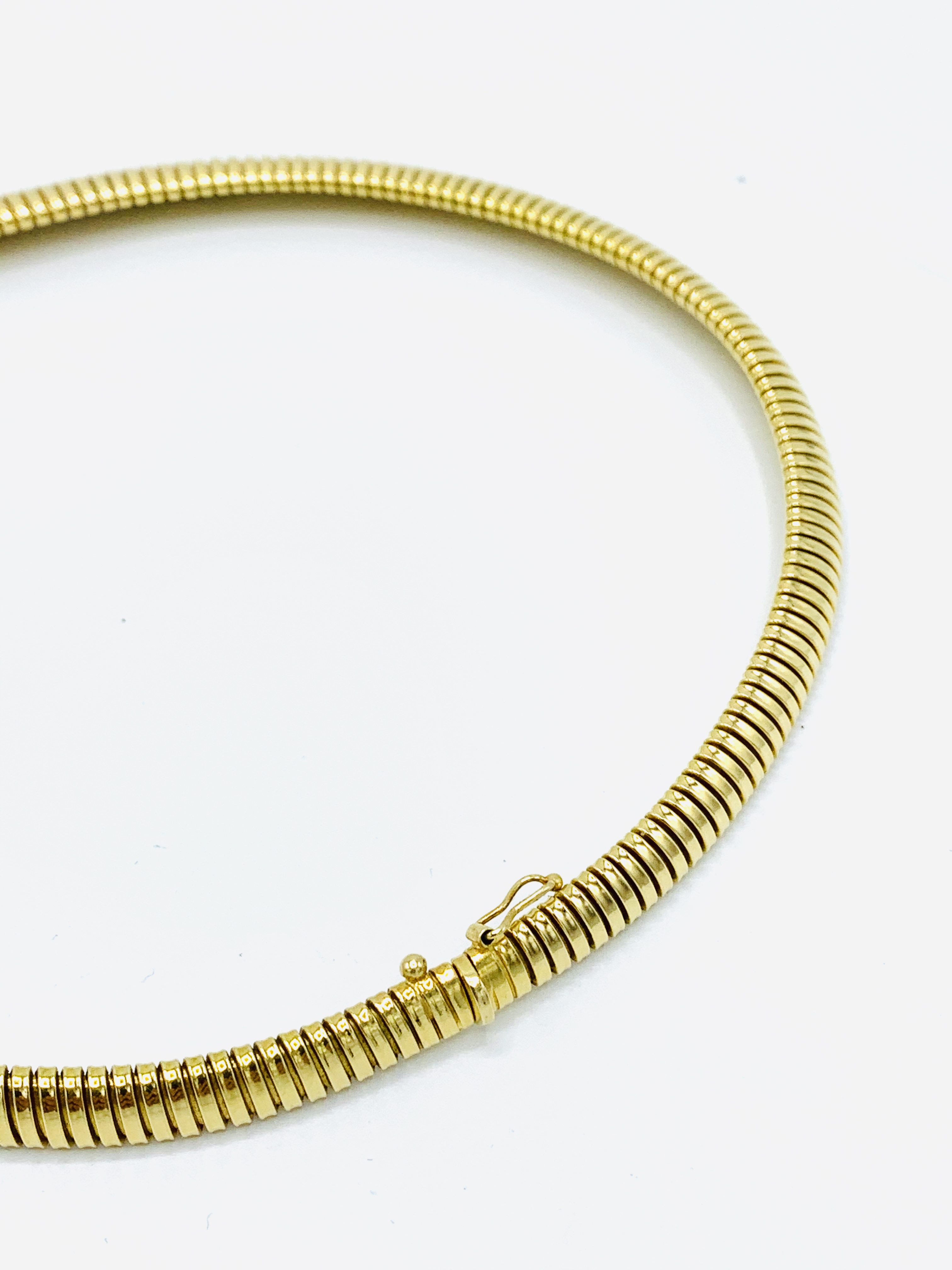 18ct gold turbogaz collar necklace. - Image 6 of 6