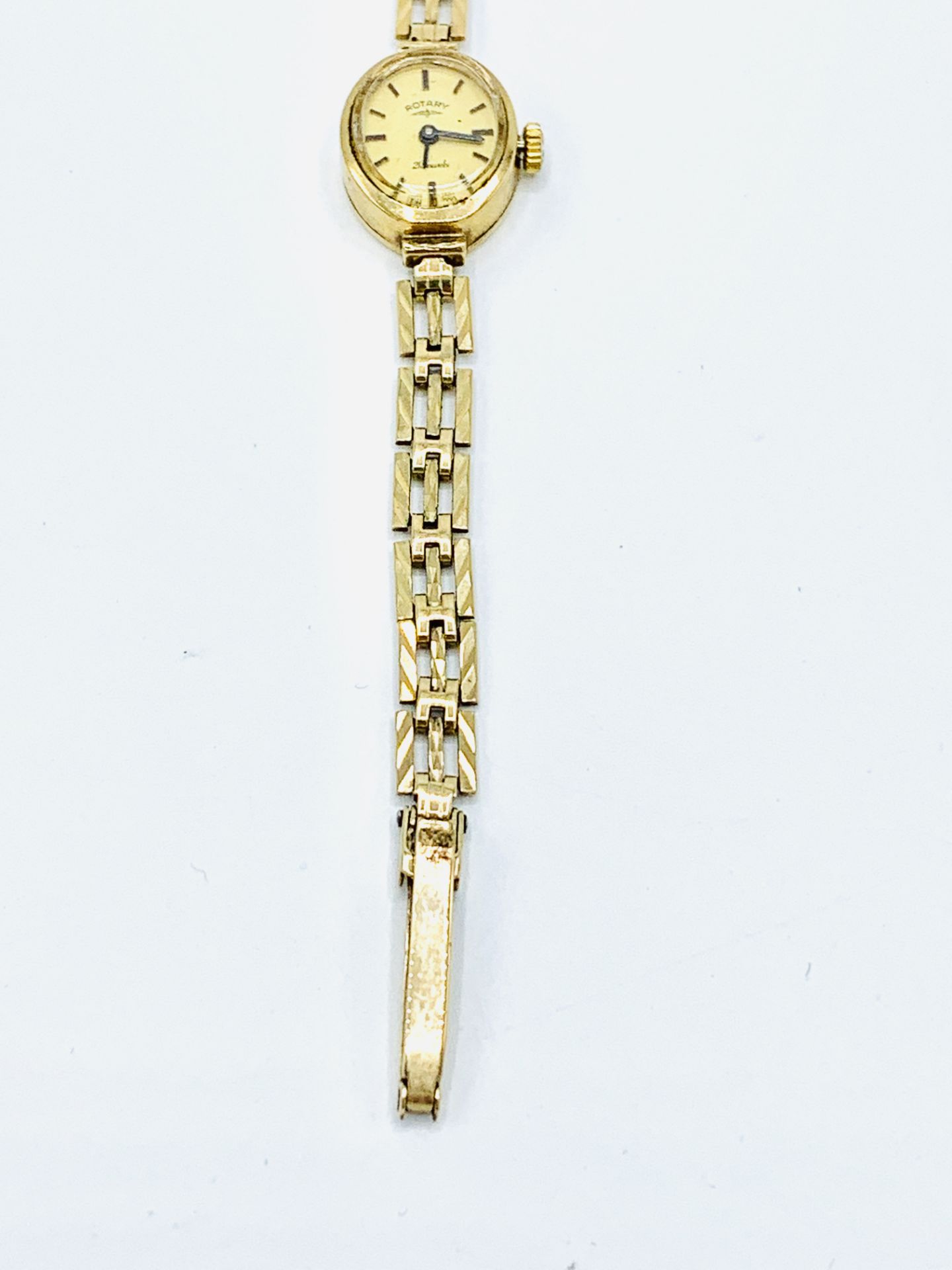Rotary 9ct gold case lady's wrist watch with 9ct gold strap. - Image 3 of 6