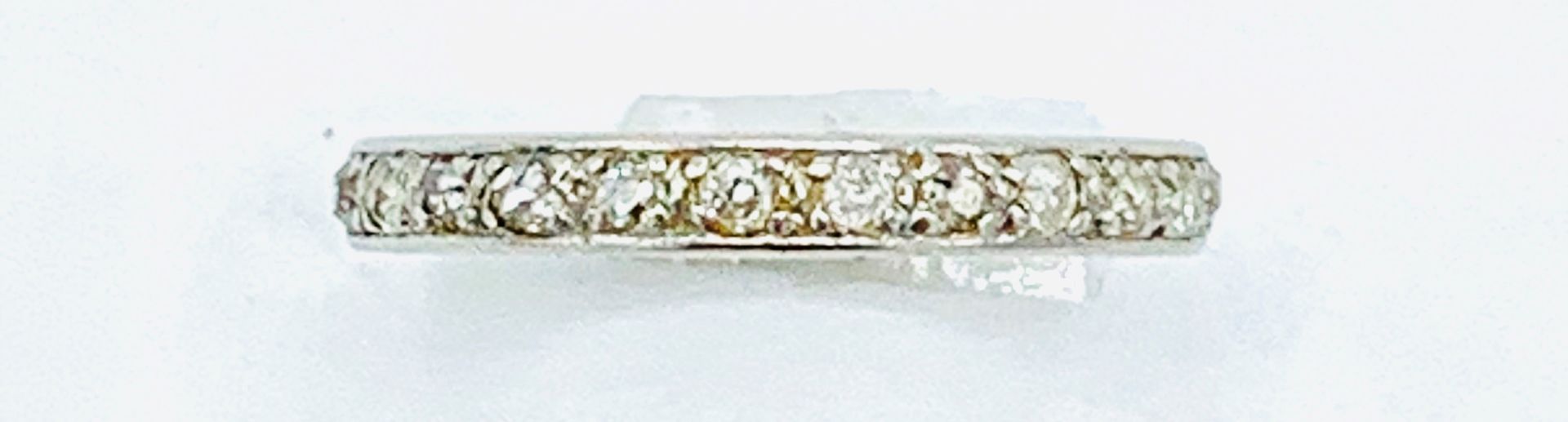 White gold and platinum diamond eternity ring. - Image 4 of 6