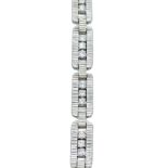 18ct white gold diamond set bracelet