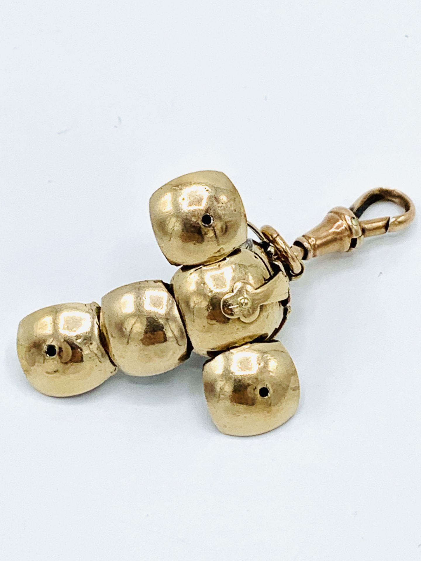 9ct gold Masonic folding orb pendant. - Image 3 of 3