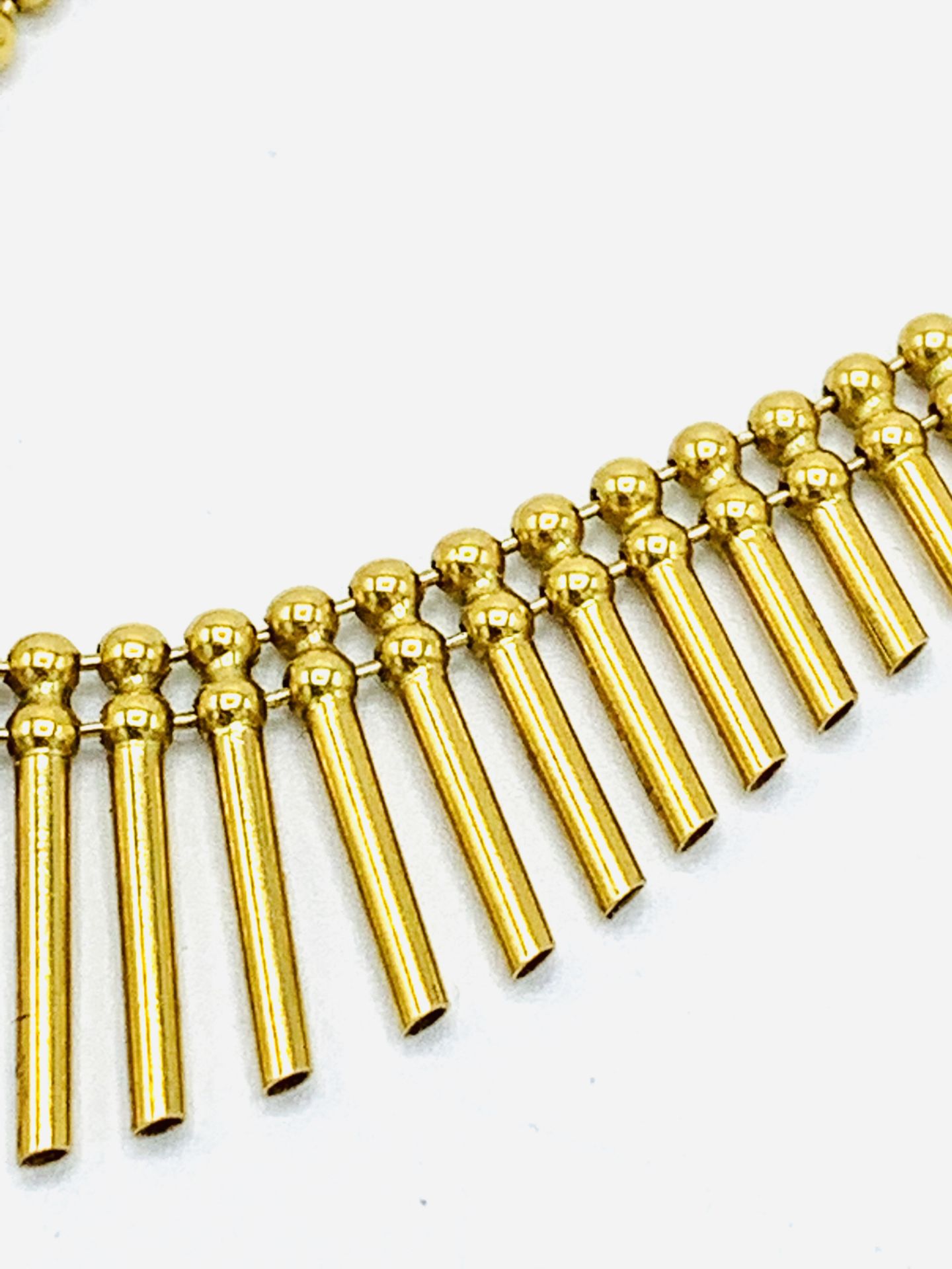 750 gold pin necklace. - Image 4 of 5