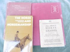 4 books - School for the Horse and Rider by Capt. Hance; Illustrated Horse Breaking by Capt. Hayes;