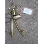 Set of brass shaft fittings - carries VAT