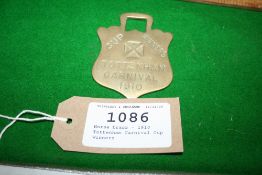 Horse brass - 1910 Tottenham Carnival Cup Winners