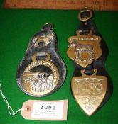 3 brasses on leather - Peterborough Heavy Horse Show 1989-1991