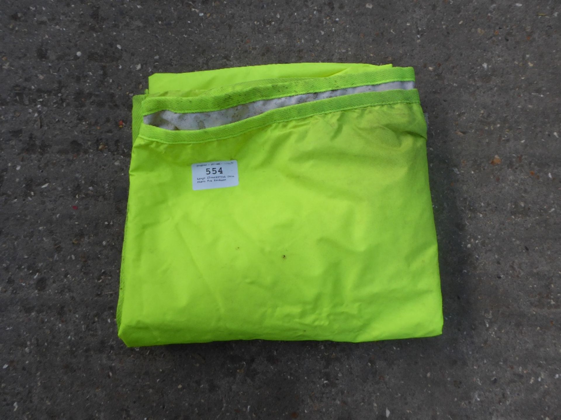 Large fluorescent exercise rain sheet