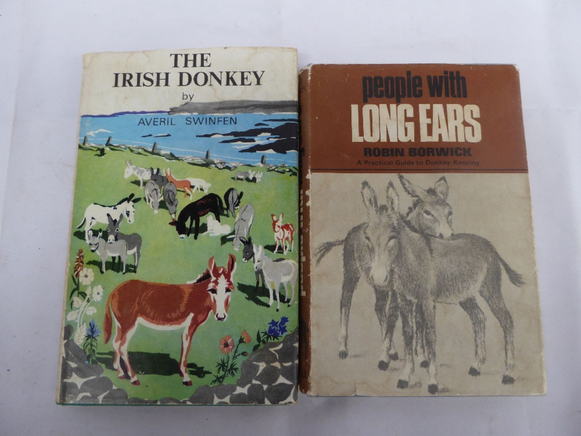 2 books - People with Long Ears by Robin Boreick and The Irish Donkey by Erik Swinfen