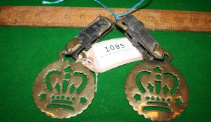 Pair of horse brasses